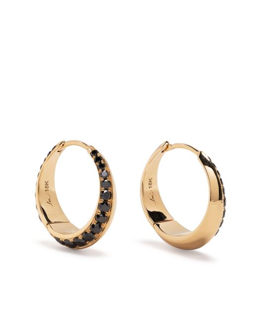 Lizzie Mandler 18k Yellow Gold Large Othello Crescent Hoop Earrings ...
