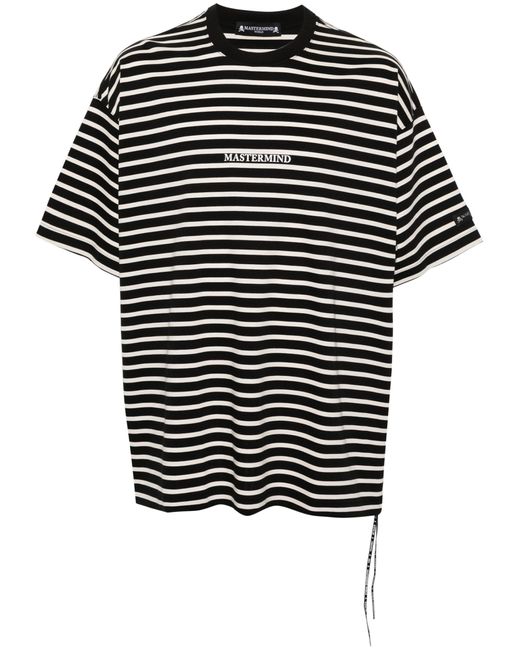 Mastermind Japan Black Striped Cotton T-shirt - Men's - Cotton for men