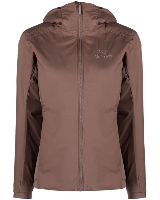 Arc'teryx Atom Hooded Jacket in Brown Lyst