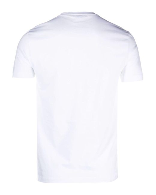 Versace White Medusa Crystal Cotton T-shirt for men