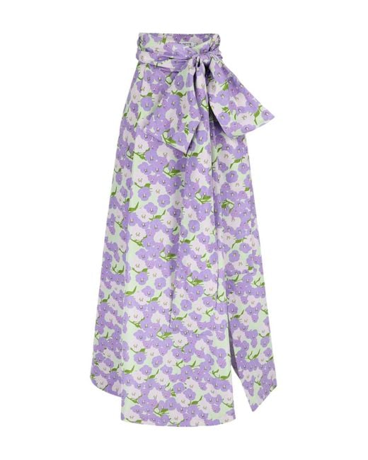 BERNADETTE Purple Beatrice Maxi Skirt - Women's - Polyester