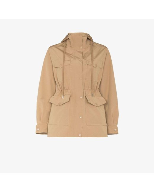 Moncler Natural Theberon Hooded Field Jacket - Women's - Cotton/polyester/polyamide
