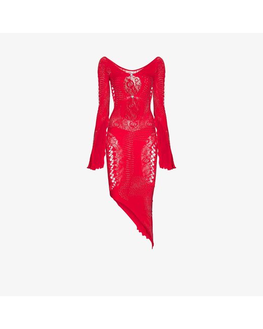 POSTER GIRL Red Charlotte Cutout Dress