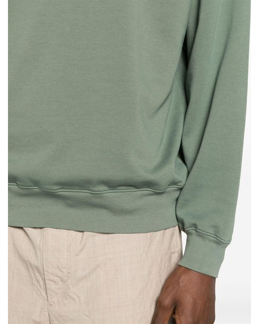 Auralee Green Super High Gauze Cotton Sweatshirt for men