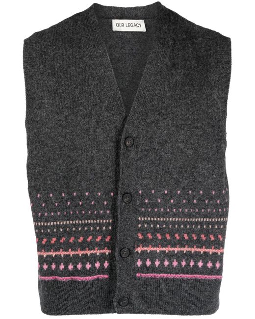 Our Legacy Rugrats Wool Vest Men's Wool in Gray for Men Lyst