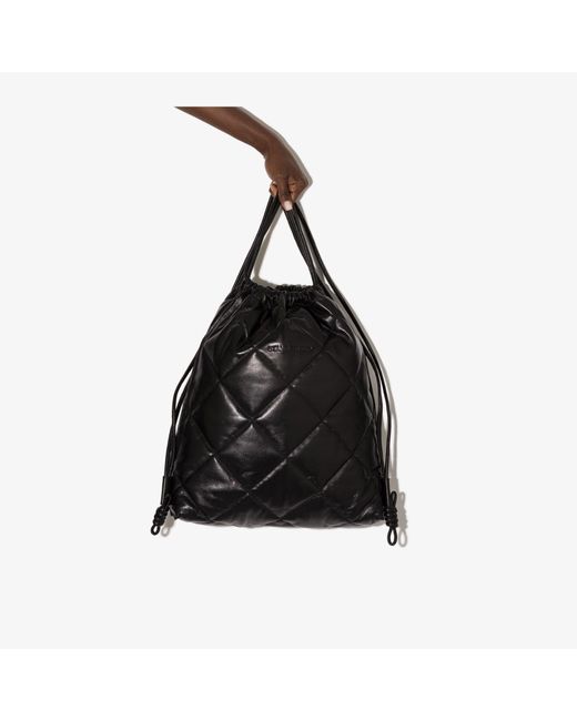 Stand Studio Ripley Quilted Leather Backpack in Black | Lyst