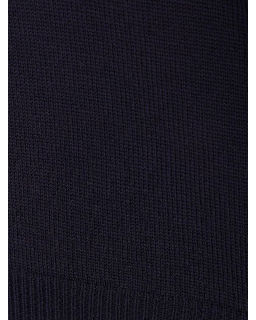 Prada Blue Wool Sweater for men