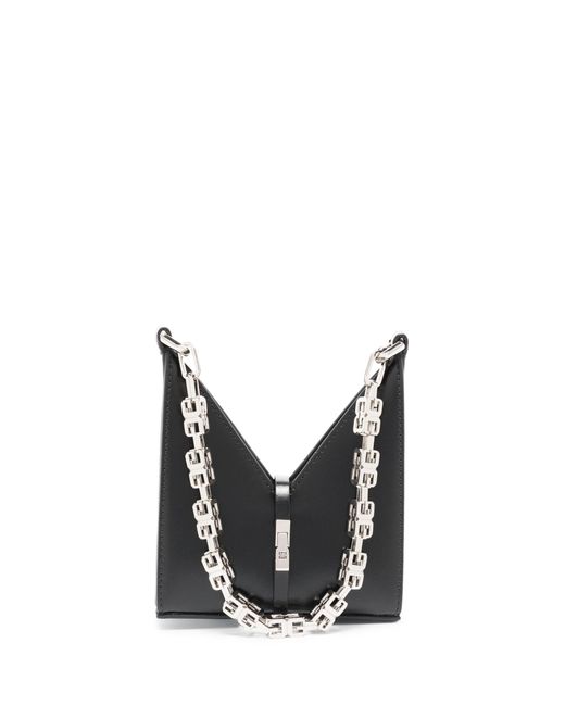 Givenchy Black Cut-out Leather Chain Wallet - Women's - Calf Leather