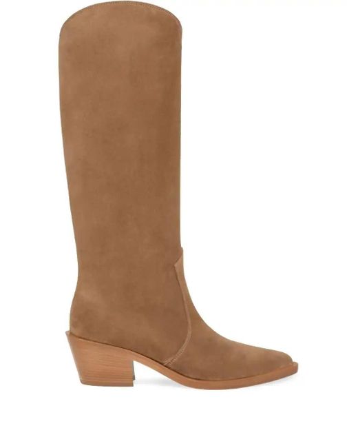 Gianvito Rossi Brown 45Mm Waylon Boots