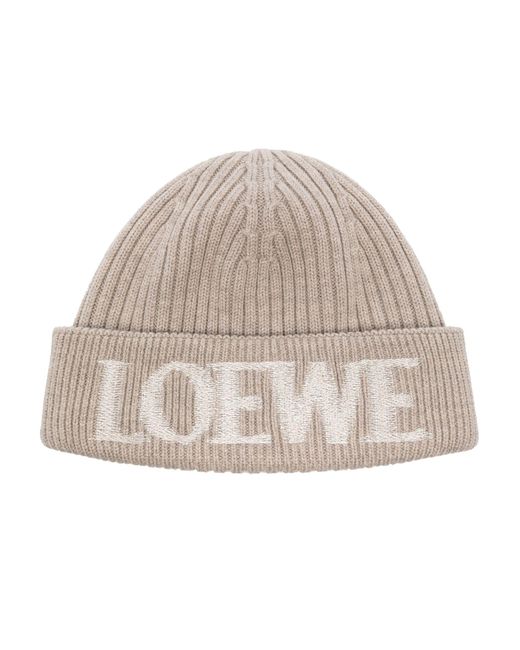 Loewe Natural Logo Wool Beanie