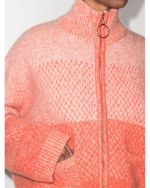 Holzweiler Red Tine Knitted Cardigan | Lyst