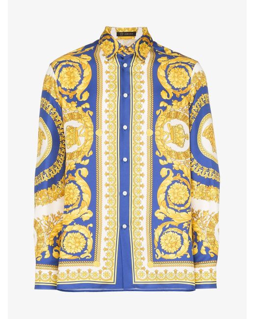 Versace Baroque Silk Shirt for Men - Save 28% - Lyst
