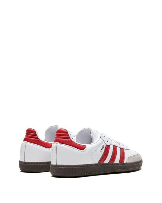 Adidas Red Samba Og Sneakers