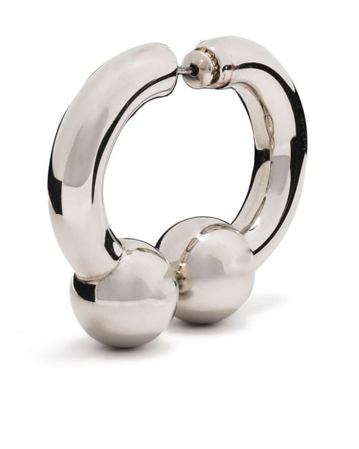 MM6 by Maison Martin Margiela Metallic Chunky-hoop Earring