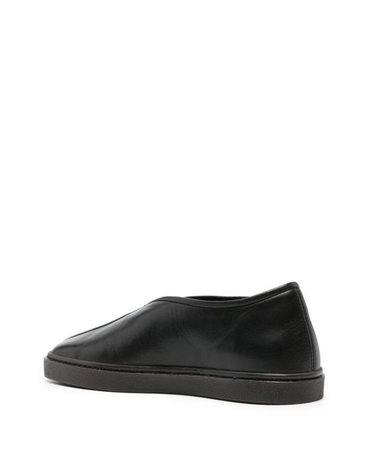 Lemaire Black Piped Leather Sneakers