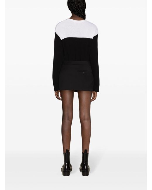 Wardrobe NYC Black Low-rise Wool Skirt