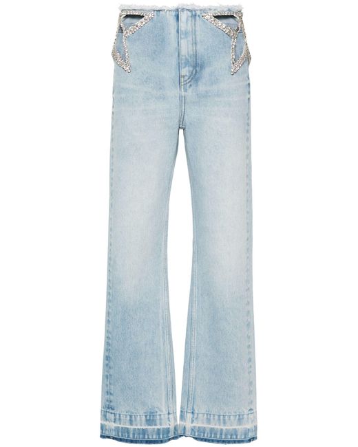 Stella McCartney Blue Star Cut-Out Jeans