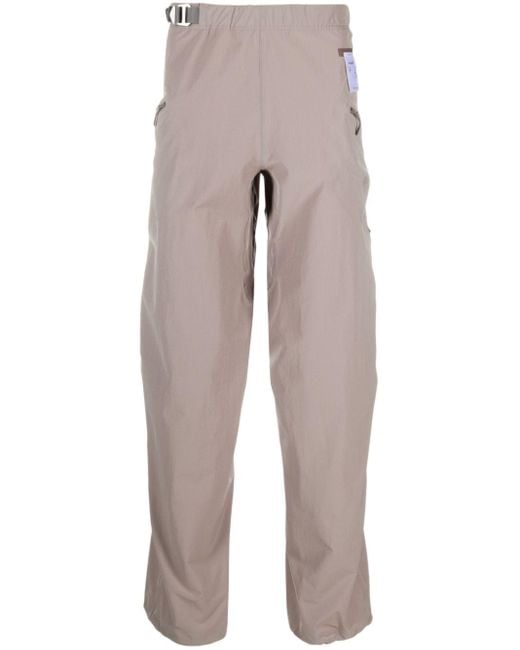 Satisfy Gray Neutral Peaceshell Straight Leg Climbing Trousers - Men's - Elastane/polyamide for men