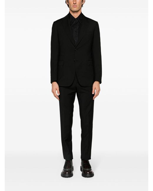 Brioni Black Single Breasted Wool Suit - Men's - Mohair/cupro/wool/cotton for men