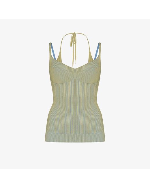 Jacquemus Green La Maille Valensole Knit Tank Top