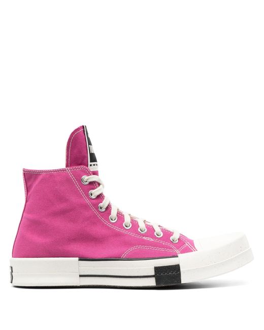 Rick Owens DRKSHDW X Converse Drkshdw Turbodrk Sneakers in Pink for Men ...