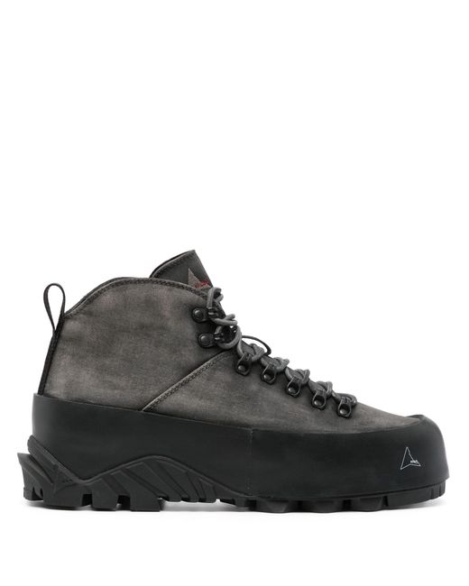 Roa Black Grey Cvo High-top Sneakers - Men's - Fabric/rubber/calf Leather for men