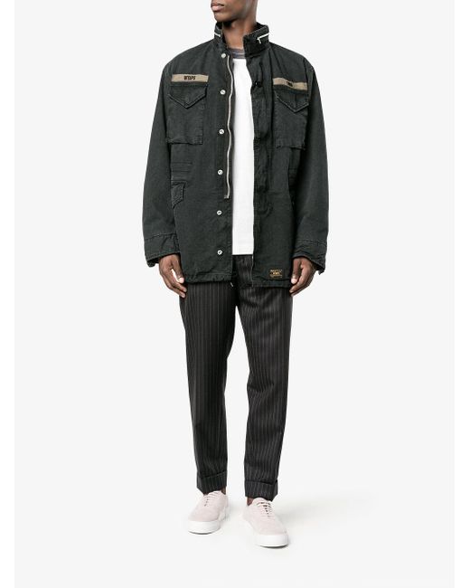 WTAPS M65 Military Jacket in Blue for Men | Lyst Australia