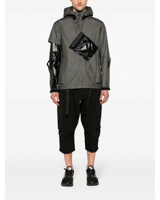 Acronym Black Belted Cropped Trousers for men