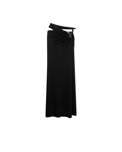 Christopher Esber Black Cutout Quartz Midi Skirt | Lyst
