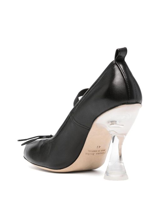 Simone Rocha Black 115Mm Ballerina Pumps