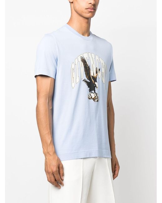 Givenchy Eagle Logo Print T-shirt - Men's - Cotton in Blue for Men | Lyst  Australia