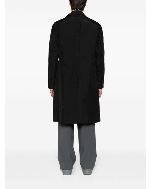 Y-3 Black Single-breasted Coat - Unisex - Recycled Polyester