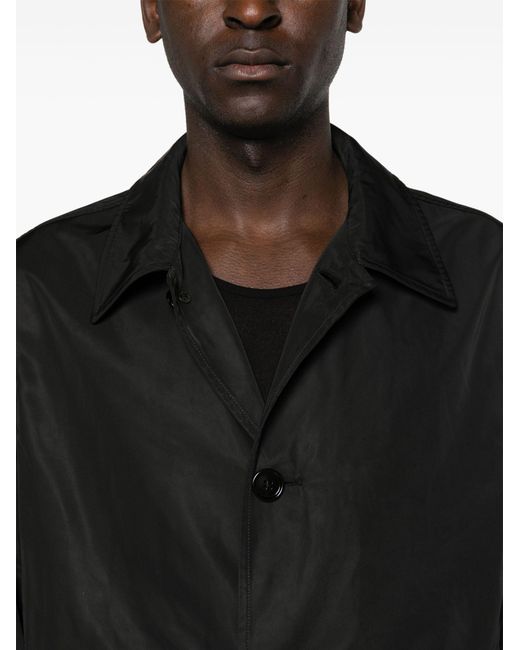 Dries Van Noten Black Rankles Single-breasted Coat - Men's - Polyester for men
