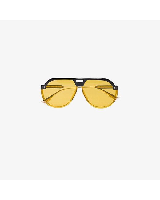 Dior Brown Club 3 Aviator Sunglasses