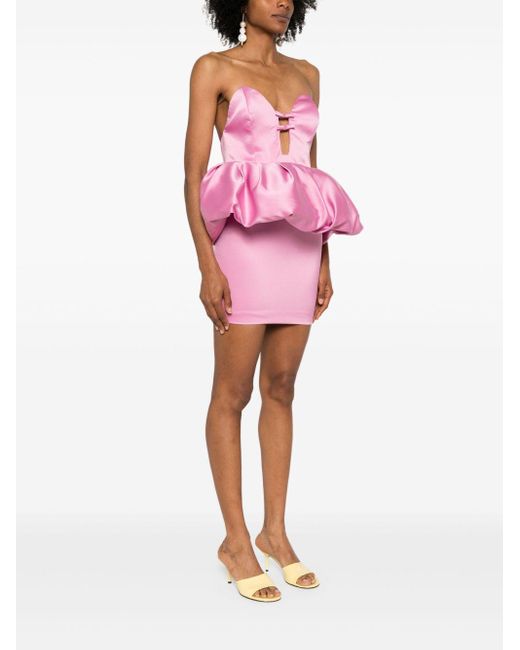 The New Arrivals Ilkyaz Ozel Pink Lia Mini Dress
