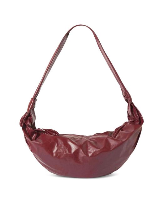 Lemaire Pink Croissant Leather Shoulder Bag