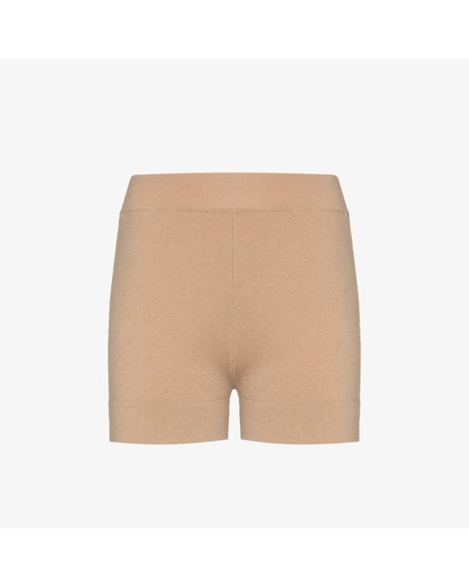 Extreme Cashmere Natural Very Short Shorts
