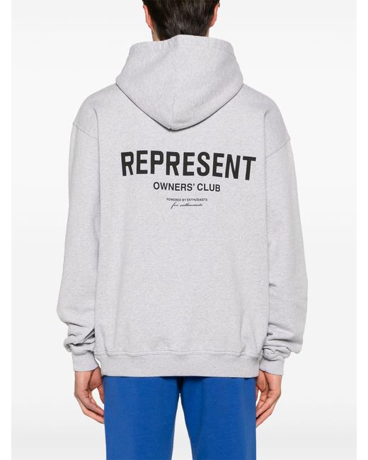 Represent White Owners Club Cotton Hoodie for men