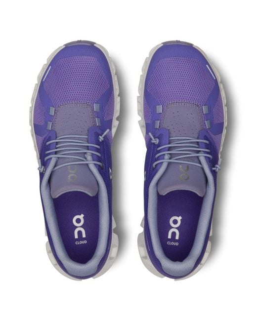 On Shoes Purple Cloud 5 Mesh Sneakers - Women's - Recycled Rubber/fabric/rubber