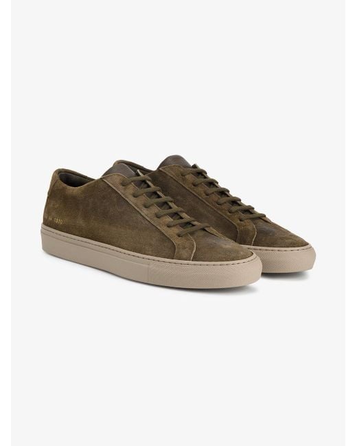 Common Projects Green Olive Achilles Low-top Sneakers for men
