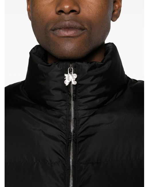 Palm Angels Black Monogram Ski Jacket for men