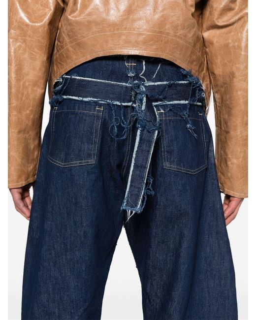 Bianca Saunders Blue Ess Wide-leg Jeans - Men's - Cotton for men