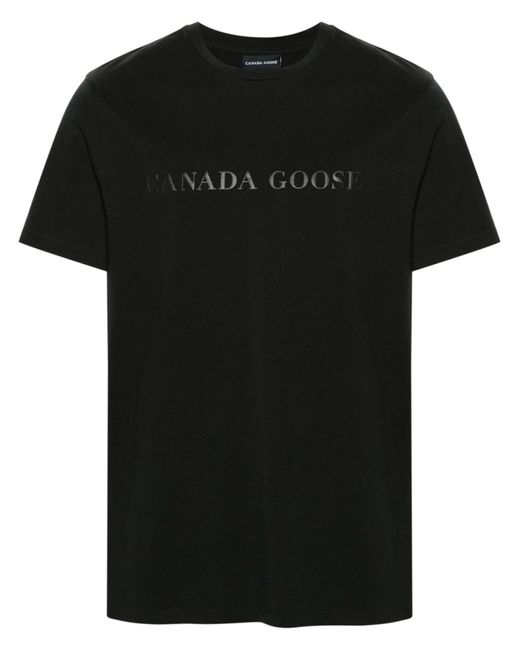 Canada Goose Black Emersen Cotton T-shirt for men