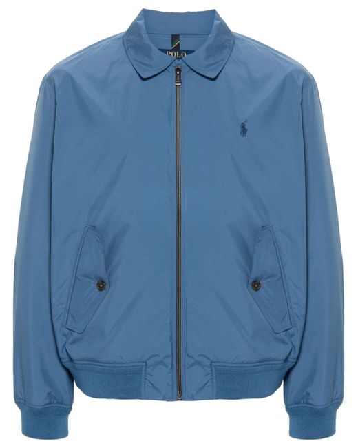 Polo Ralph Lauren Blue Polo-pony-motif Waterproof Jacket for men