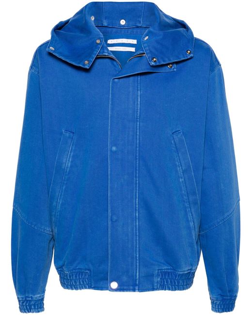 RANRA Blue Myrkur Twill Hooded Jacket for men