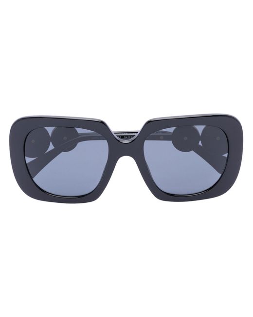 Versace Eyewear Medusa Head Plaque Sunglasses in Blue | Lyst