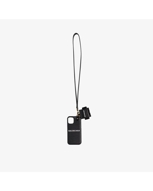 Balenciaga Iphone 12 Airpods Case in Black | Lyst