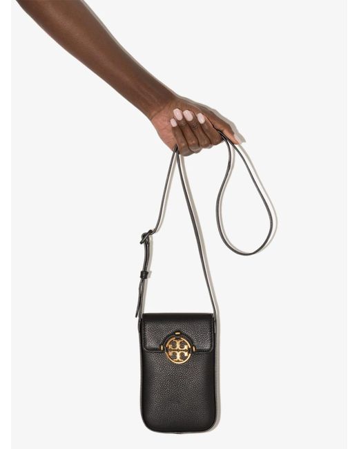 Tory Burch Miller Phone Crossbody Bag Women's Calf Leather in
