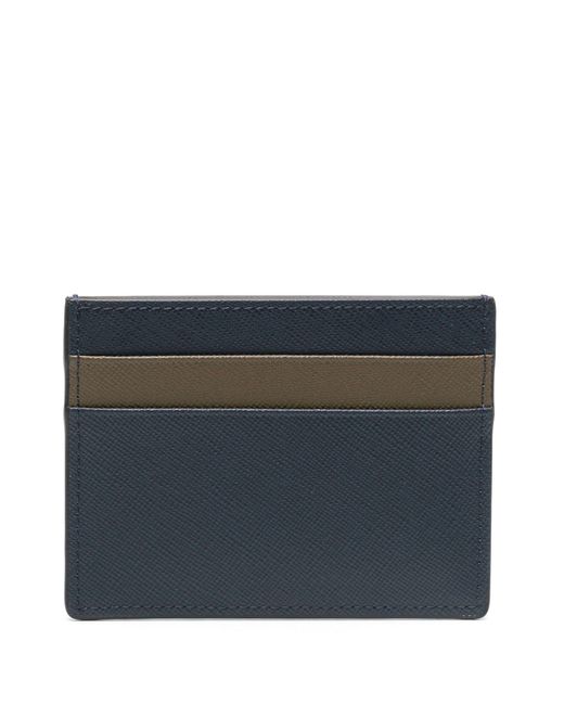 Marni Gray Colour-block Leather Card Holder for men