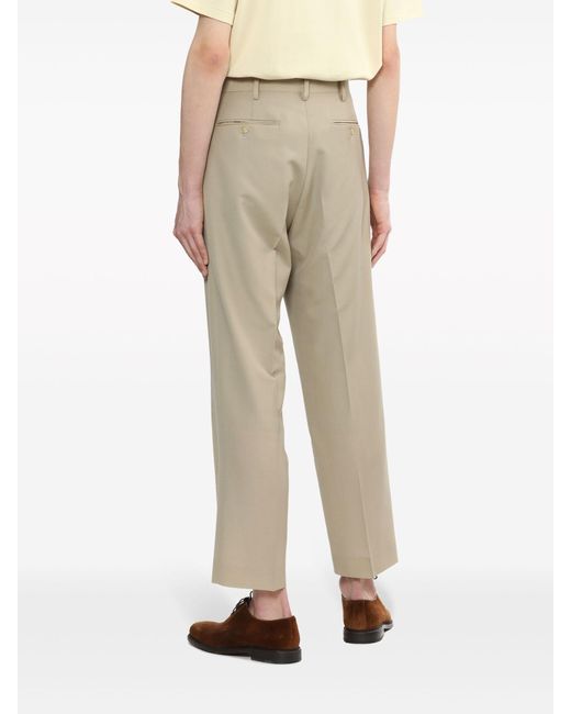 Auralee Natural Neutral Tropical Tailored Trousers for men